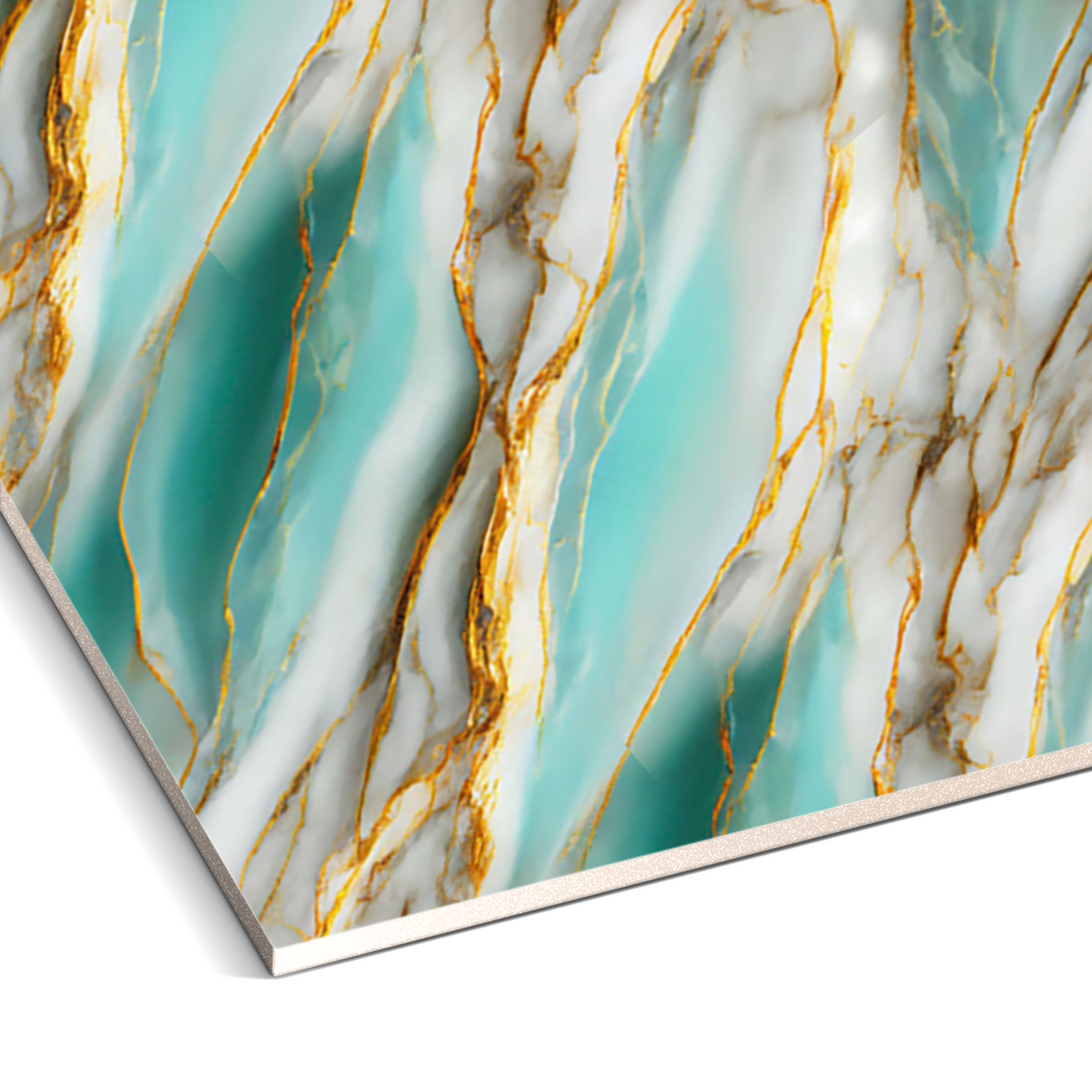 Aqua Flame Marble Durable PVC Wall