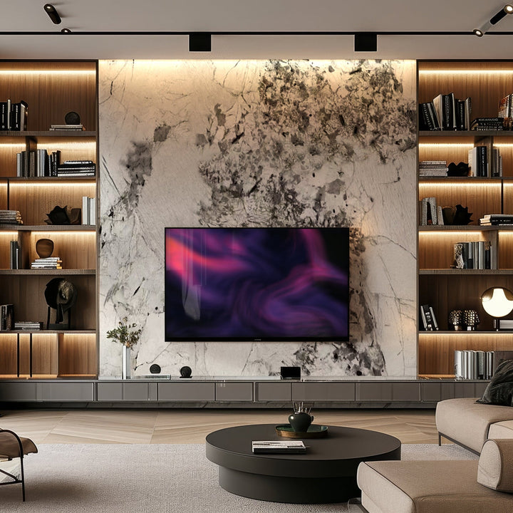 Winter Moss Marble Durable PVC Wall