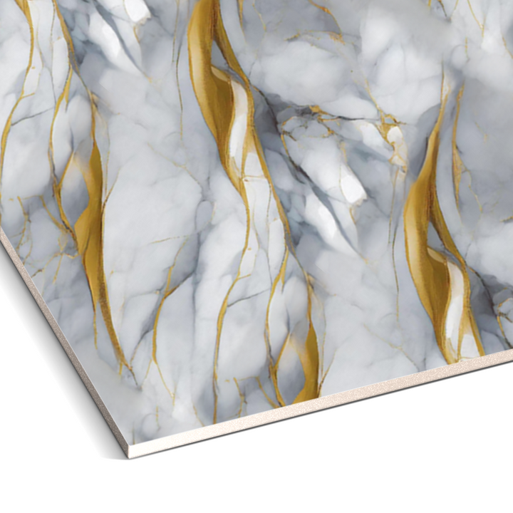 Golden Vein Marble Durable PVC Wall