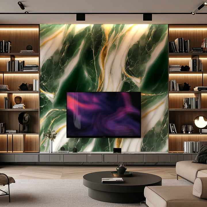 Emerald Blaze Marble Durable PVC Wall