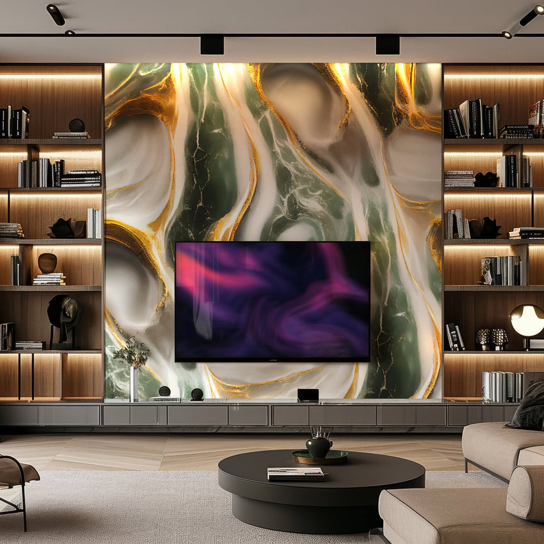 Jade Eclipse Marble Durable PVC Wall