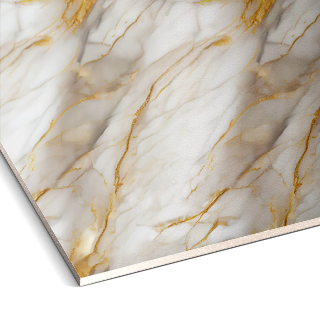 Golden Sandstone Marble Durable PVC Wall
