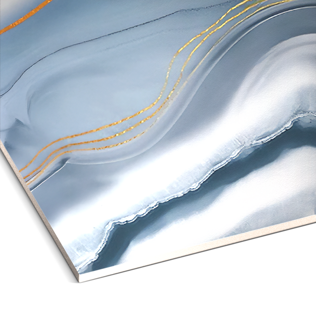 Azure Drift Marble Durable PVC Wall