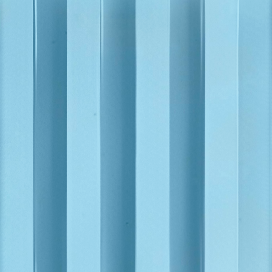 Sky Blue WPC Fluted Slat Wall Panel