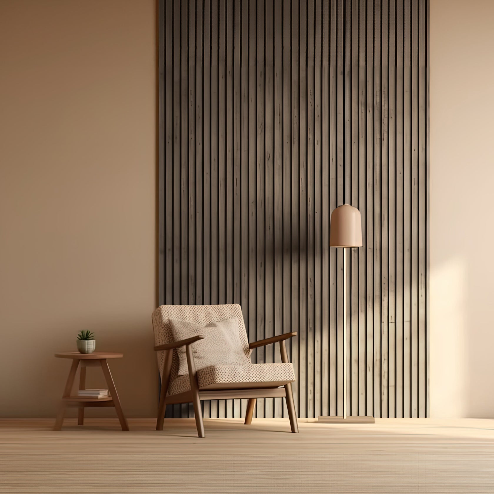 Cassia Wood Texture WPC Fluted Slat Wall Panel