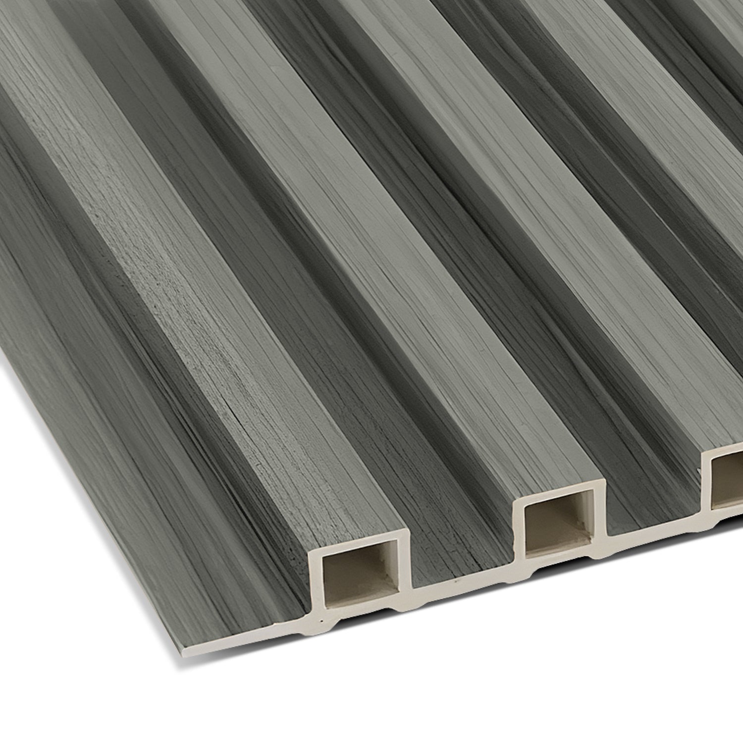 Light Gray WPC Fluted Slat Wall Panel