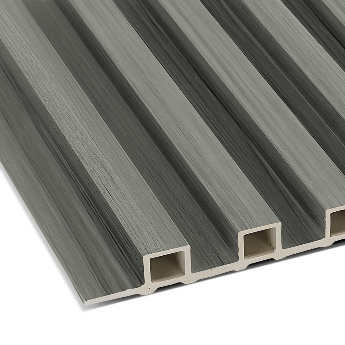 Light Gray WPC Fluted Slat Wall Panel