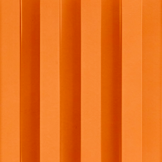 Orange WPC Fluted Slat Wall Panel