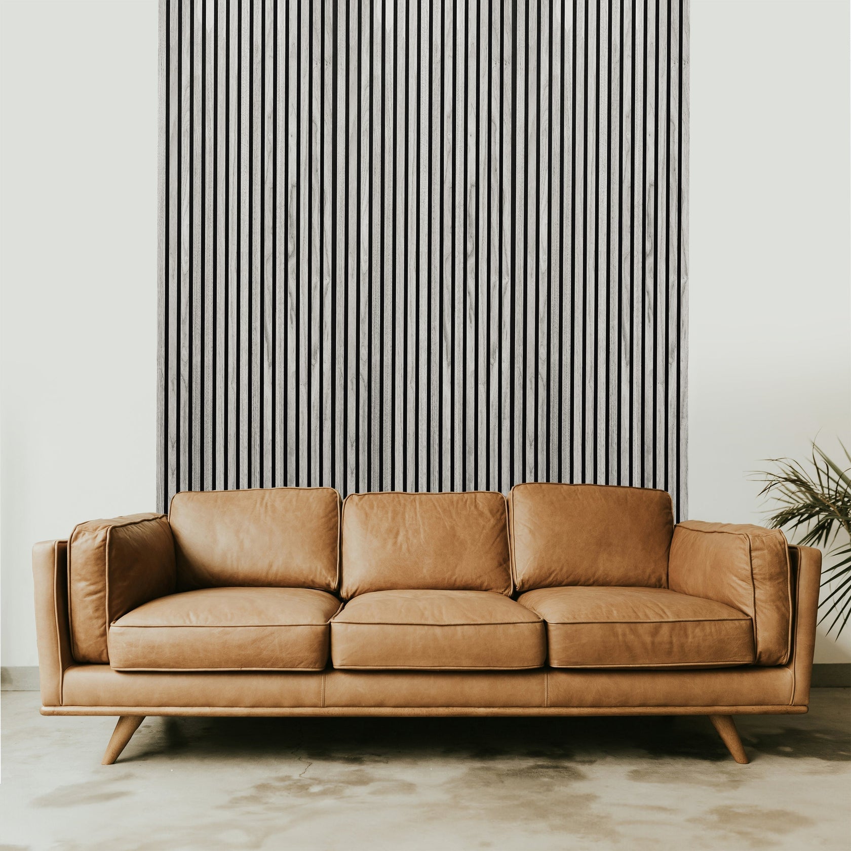 Grey Oak Acoustic Slat Wall Panel
