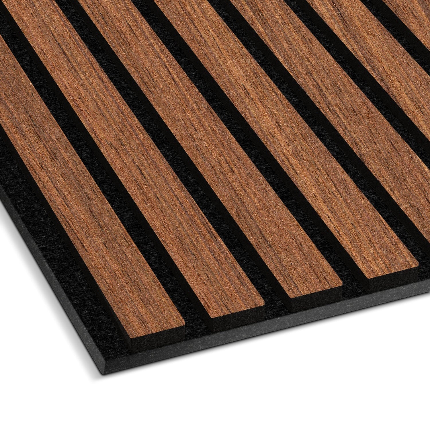 Light Walnut Acoustic Slat Wall Panel