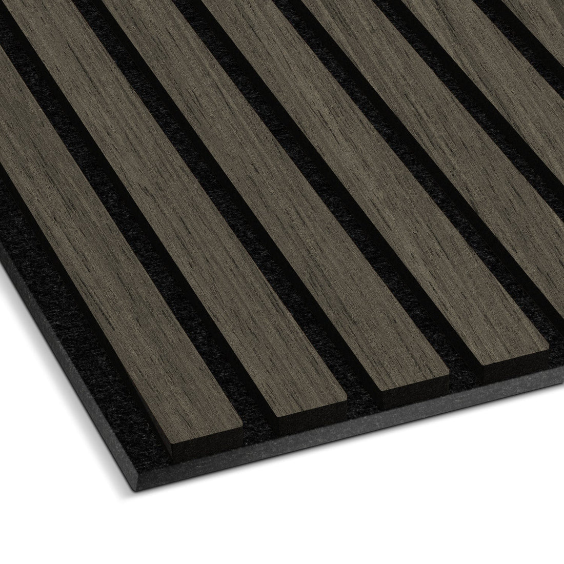 Dark Gray Acoustic Slat Wall Panel