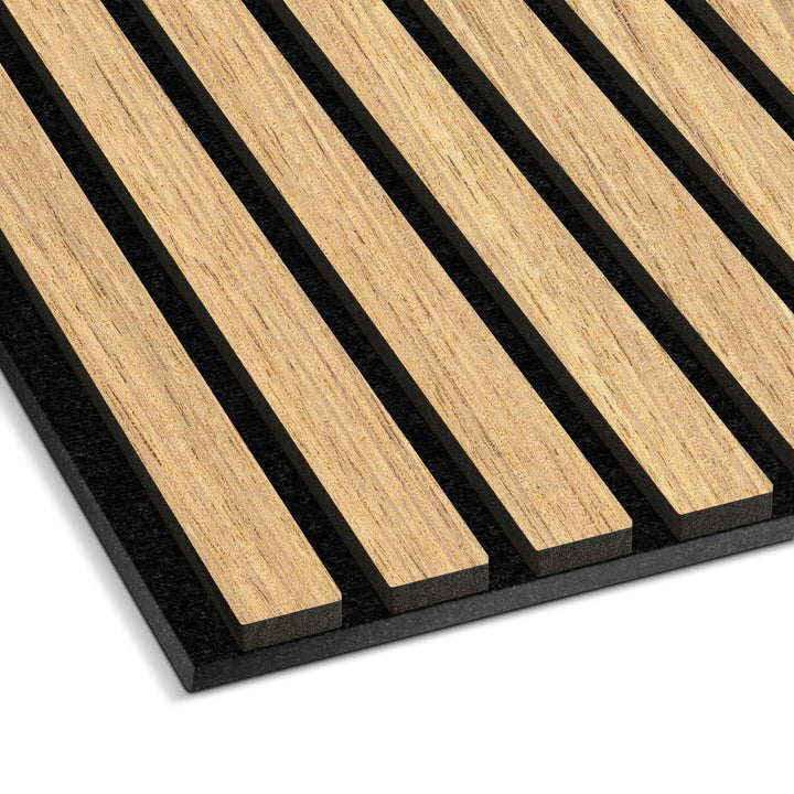 Natural Oak Wood Color Acoustic Slat Wall Panel